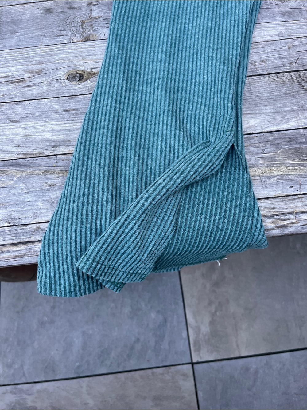 Free People Ribbed Flare Capris - Picture 5 of 6